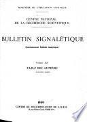 Bulletin signalétique