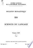 Bulletin signalètique