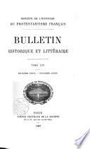 Bulletin - Société de l'histoire du protestantisme français