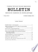 Bulletin - Société Québécoise de Science Politique