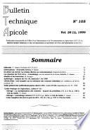 Bulletin technique apicole