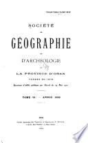 Bulletin trimestriel de géographie et d'archéologie