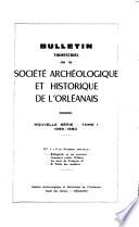 Bulletin trimestriel de la Société archéologique et historique de l'Orléanais