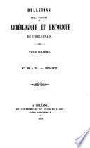 Bulletin trimestriel de la Société archéologique et historique de l'Orléanais
