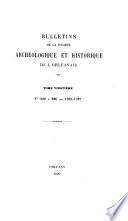 Bulletin trimestriel de la Société archéologique et historique de l'Orléanais