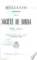 Bulletin trimestriel de la Société de Borda