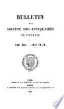 Bulletin trimestriel de la Société des antiquaires de Picardie