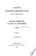 Bulletin trimestriel de la Société et de la Station Agronomique