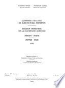 Bulletin Trimestriel de la Statistique Agricole