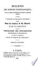 Bulletin universal des sciences et de l'índustrie