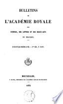 Bulletins de l'Académie royale des sciences, des lettres et des beaux-arts de Belgique