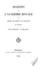 Bulletins de l'Académie royale des sciences, des lettres et des beaux-arts de Belgique