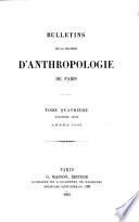 Bulletins de la Société d'Anthropologie de Paris