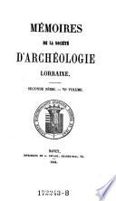 Bulletins de la societe d'archeologie Lorraine
