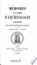 Bulletins de la societe d'archeologie Lorraine