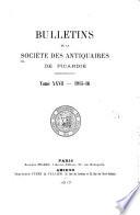 Bulletins de la Société des antiquaires de Picardie