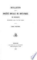 Bulletins de la Société royale de botanique de Belgique