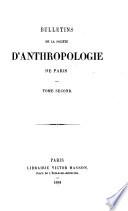 Bulletins et mémoires de la Société d'anthropologie de Paris