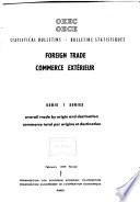 Bulletins Statistiques de l'OECE. Commerce Extérieur. Foreign Trade. OEEC Statistical Bulletins. Série 1