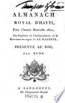 Buon, ..... Almanach royal d'Hayti (etc.)