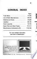 Buyers' guide, watch industry and allied trades