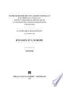 Byzance et l'Europe