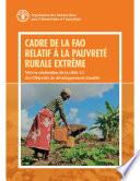 Cadre de la FAO relatif à la pauvreté rurale extrême