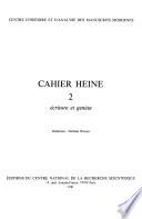 Cahier Heine
