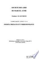 Cahier Marcel Aymé