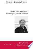 Cahiers Albert Cohen N°19