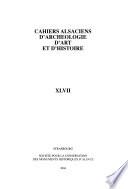 Cahiers alsaciens d'archéologie, d'art et d'histoire