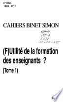 Cahiers Binet Simon