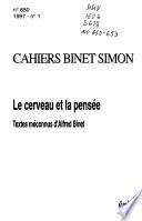 Cahiers Binet Simon