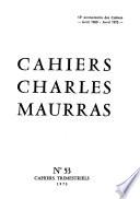 Cahiers Charles Maurras