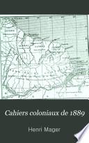 Cahiers coloniaux de 1889