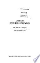 Cahiers d'études africaines