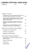 Cahiers d'études africaines