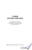 Cahiers d'études africaines