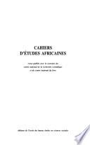 Cahiers d'études africaines