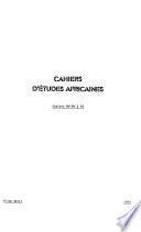 Cahiers d'études africaines