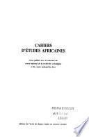 Cahiers d'études africaines