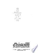 Cahiers d'histoire de l'Institut Maurice Thorez