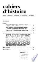 Cahiers d'histoire