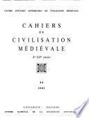 Cahiers de civilisation médiévale