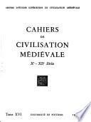 Cahiers de civilisation médiévale
