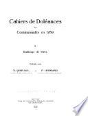 Cahiers de doléances des communautés en 1789 I.-III.: Bailliage de Metz