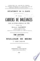 Cahiers de doleances pour les Etats generaux de 1789, pub. par Gustave Laurent