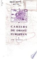 Cahiers de droit européen
