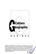 Cahiers de géographie du Québec