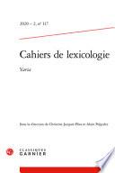 Cahiers de Lexicologie